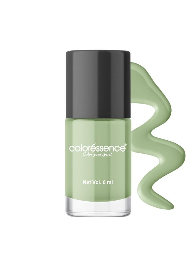 Coloressence Cute Coats Long Lasting Nail Paint | Chip Resistant | Quick Dry | One Swipe Application | |Fresh N Wild -6ml, Glossy Finish - Image 3
